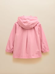 Joules Girls' Meadow Pink Showerproof Raincoat With Hood - Image 2 of 4