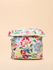 Joules Rainford Multi Floral Waterproof Packable Raincoat With Hood - Image 10 of 10