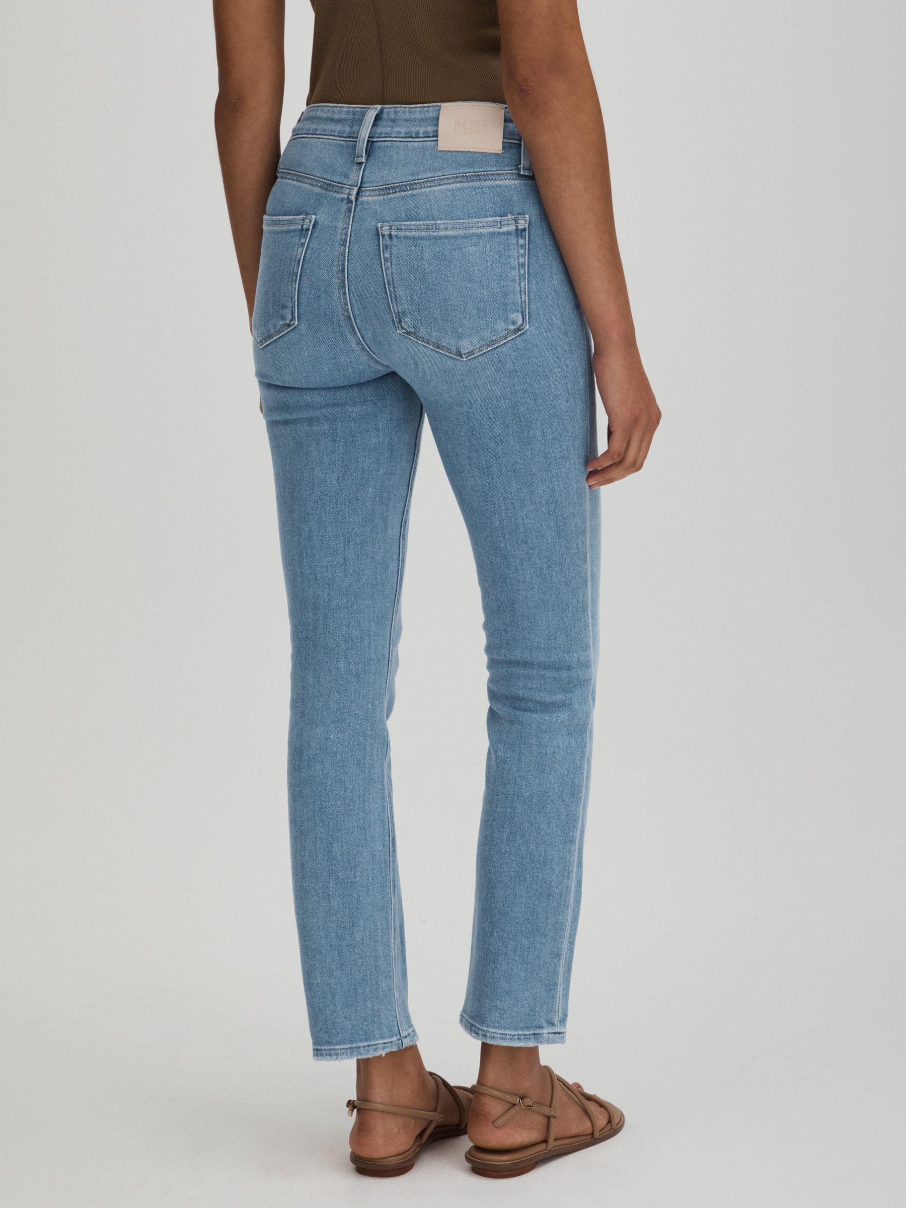 Paige High Rise Straight Leg Jeans