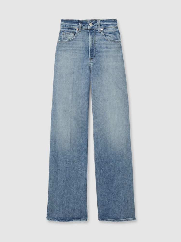 Paige Wide Leg Distressed Jeans - Image 2 of 5