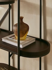 French Connection Dark Mango Wood Kala Shelving Unit - Image 2 of 5