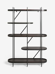 French Connection Dark Mango Wood Kala Shelving Unit - Image 3 of 5