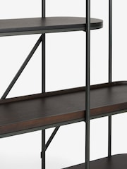 French Connection Dark Mango Wood Kala Shelving Unit - Image 5 of 5