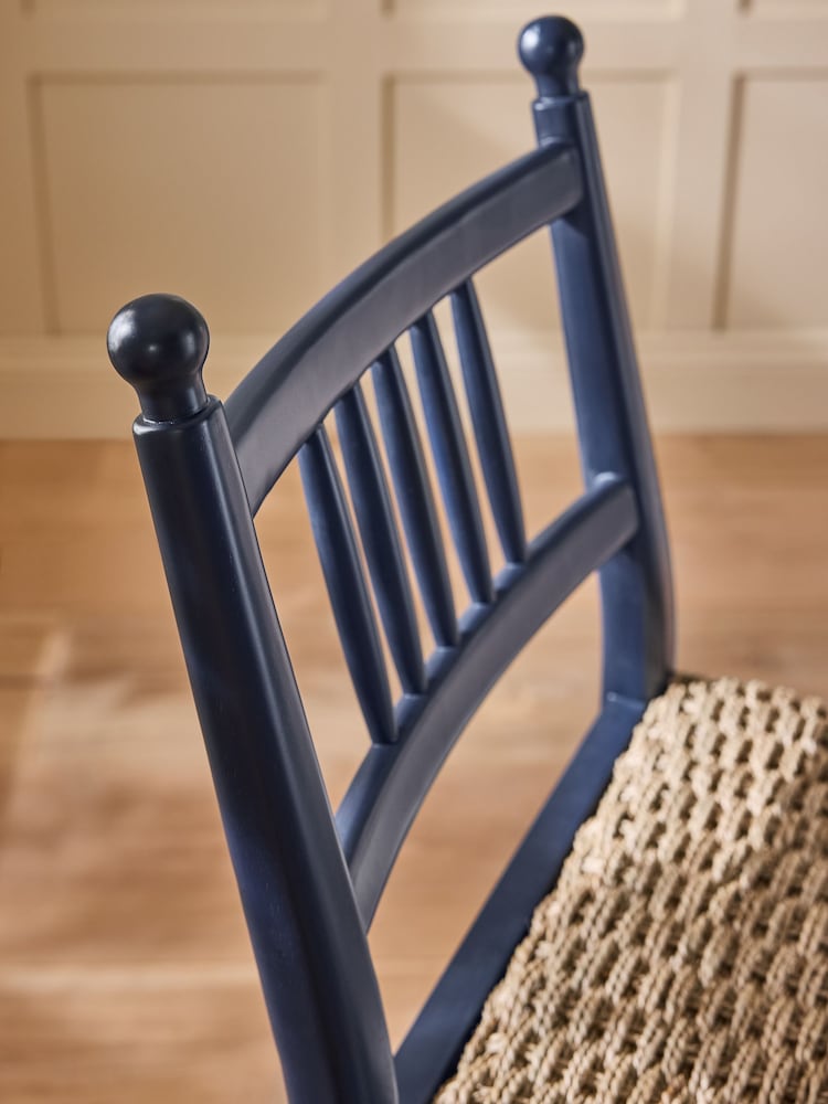 Nina Campbell Navy Alder Bar Stool - Image 2 of 8
