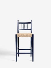 Nina Campbell Navy Alder Bar Stool - Image 4 of 8