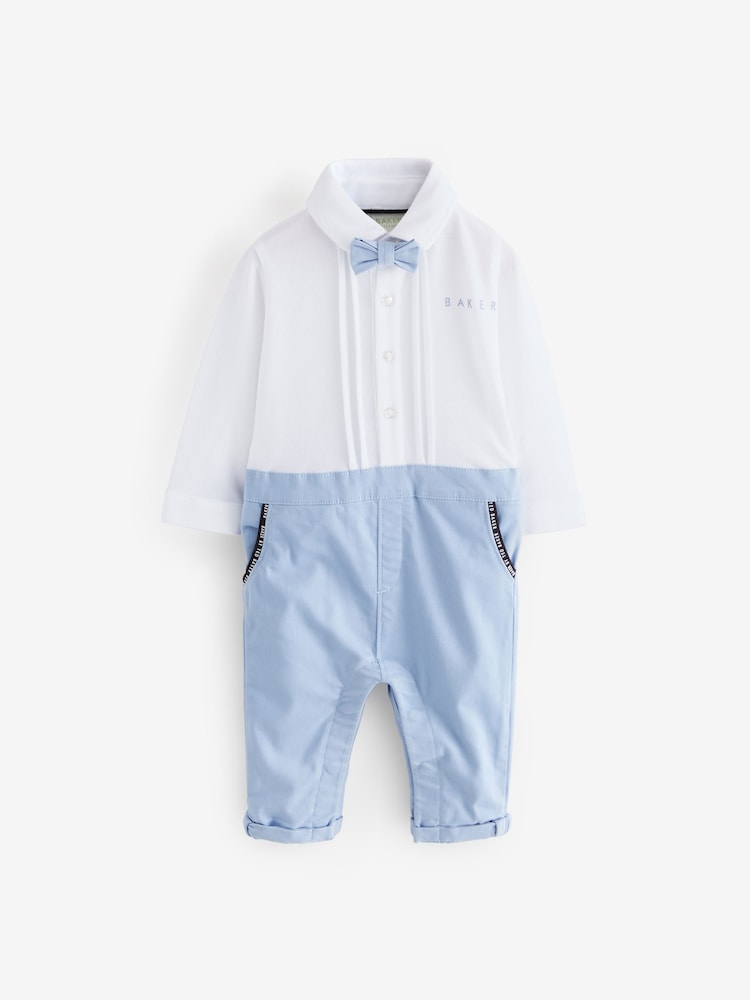 Baker by Ted Baker Blue Smart Mockable Romper - Image 9 of 13