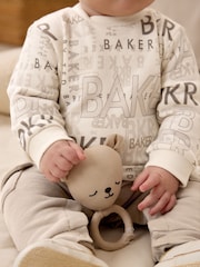 Baker by Ted Baker Stone Long Sleeve Romper - Image 4 of 10