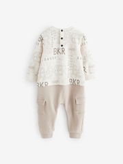 Baker by Ted Baker Stone Long Sleeve Romper - Image 7 of 10