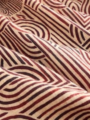 Rust Brown Geometric Print Strappy Drop Waist Tiered Maxi Dress - Image 7 of 8