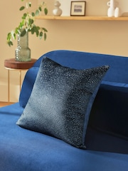 50 x 50cm Ditsy Textured Velvet Cushion - صورة 1 من 5