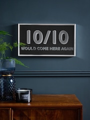 Black 10 Out of 10 Would Come Here Again Framed Wall Art - Image 2 of 6