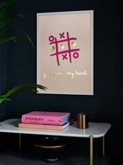 Pink You Won My Heart Framed Wall Art - Image 1 of 6