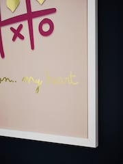 Pink You Won My Heart Framed Wall Art - Image 3 of 6