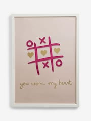 Pink You Won My Heart Framed Wall Art - Image 4 of 6