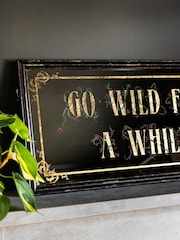 Rockett St George Black/Gold Quote Mirrored Wall Art - Image 2 of 6