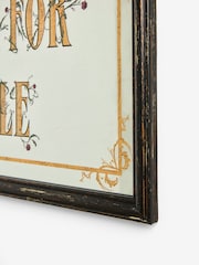 Rockett St George Black/Gold Quote Mirrored Wall Art - Image 4 of 6