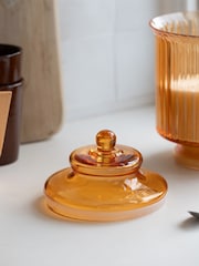 Rockett St George Orange Glass Large Storage Jar - Image 2 of 4