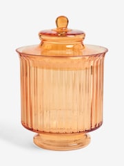 Rockett St George Orange Glass Large Storage Jar - Image 4 of 4