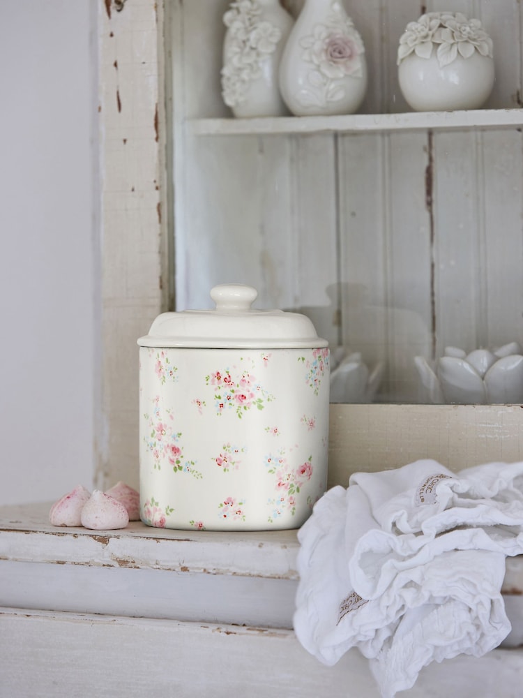 Shabby Chic by Rachel Ashwell® Pink/Cream Rosabelle Kitchen Storage Jar - Image 1 of 5