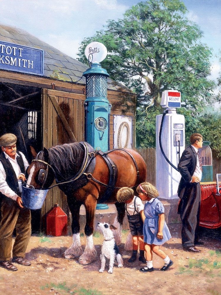 Kidikraft Nostalgia Collection Taking on Fuel 1000pc Puzzle - Image 2 of 2