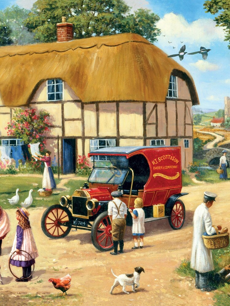 Kidikraft Nostalgia Collection Baker In The Village 1000pc Puzzle - Image 2 of 2 Kidikraft Nostalgia Collection Baker In The Village 1000pc Puzzle - Image 2 of 2