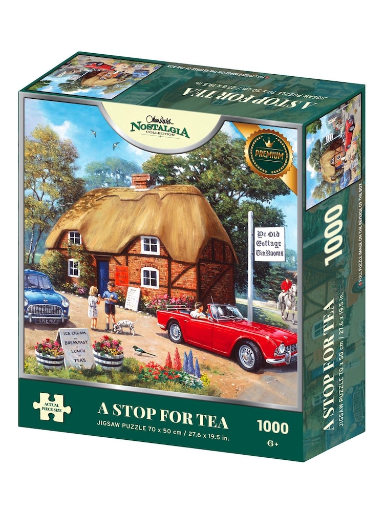 Kidikraft Nostalgia Collection A Stop For Tea 1000pc Puzzle - Image 1 of 2