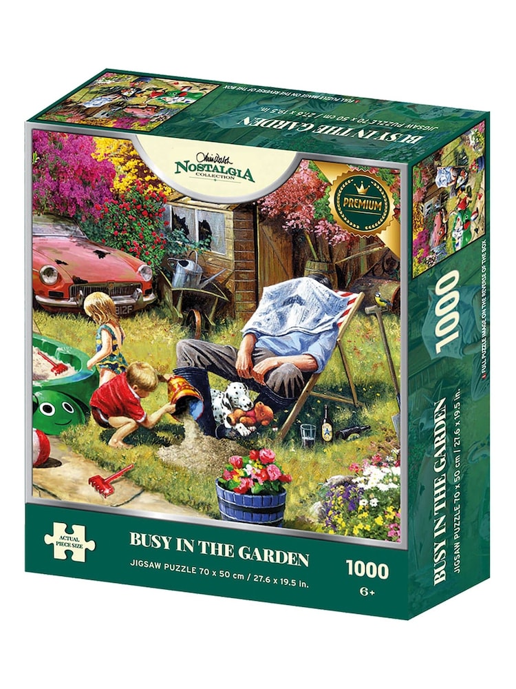 Kidikraft Nostalgia Collection Busy In The Garden 1000pc Puzzle - Image 1 of 2