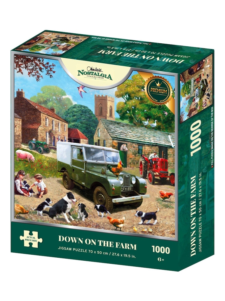 Kidikraft Nostalgia Collection Down On The Farm 1000pc Puzzle - Image 1 of 2