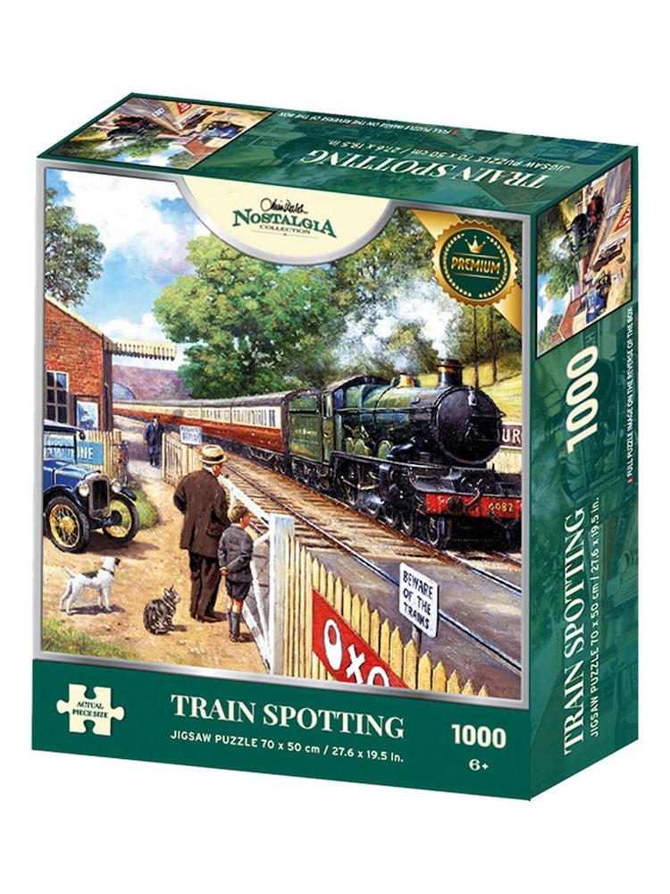 Kidikraft Nostalgia Collection Train Spotting 1000pc Puzzle - Image 1 of 2