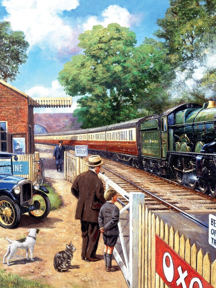 Kidikraft Nostalgia Collection Train Spotting 1000pc Puzzle - Image 2 of 2