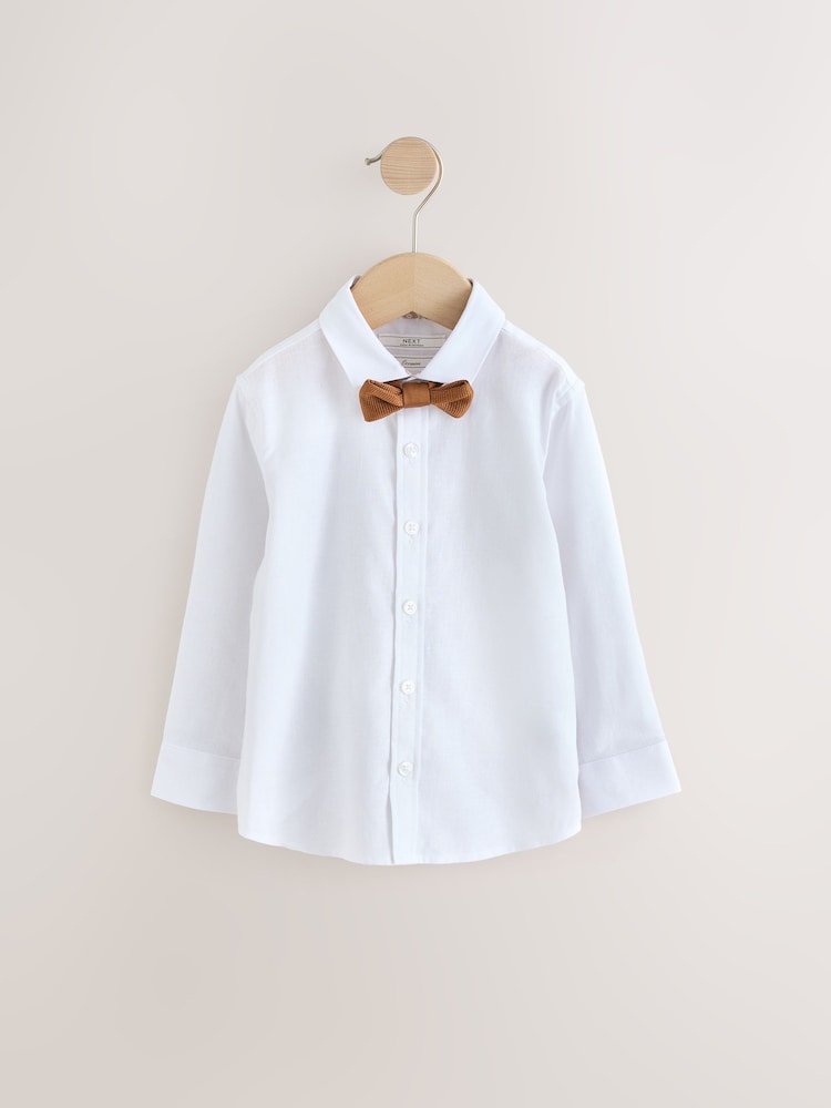 Sage Green Waistcoat Set With Shirt And Bow Tie (3mths-7yrs) - Image 7 of 9