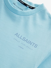 smALLSAINTS Blue Oversized Underground Crew 100% Cotton T-Shirt - Image 5 of 6