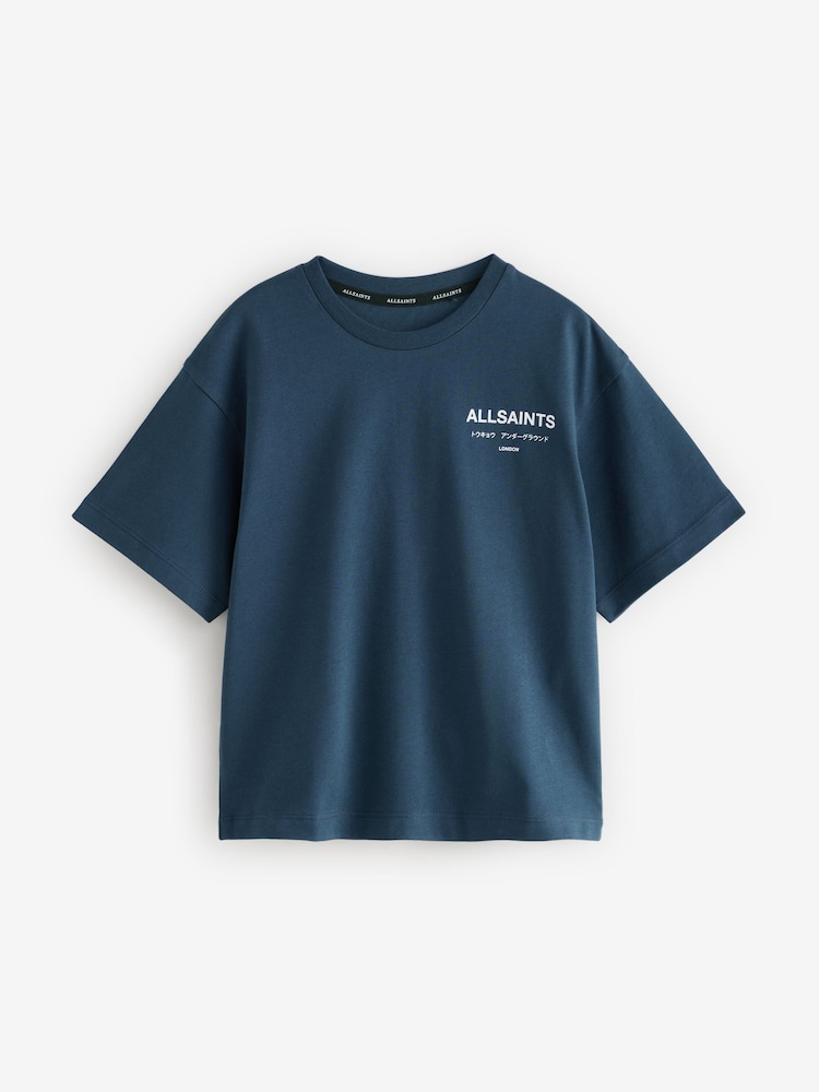 Marine - smALLSAINTS – Übergroßes Underground Rundhals-T-Shirt aus 100 % Baumwolle - Image 3 of 6