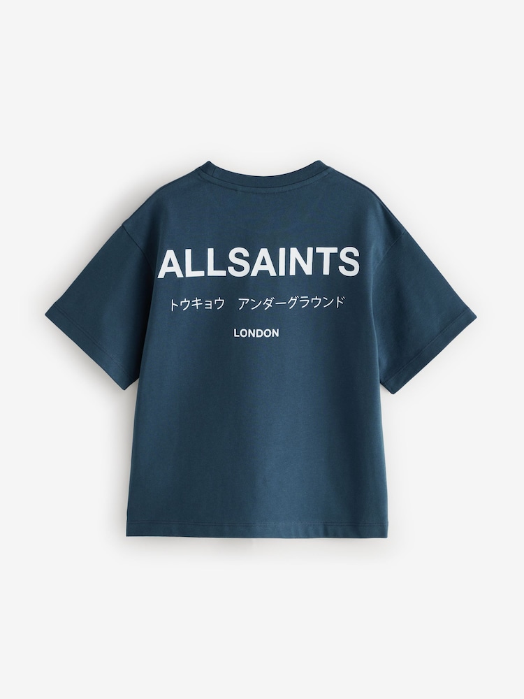 Marine - smALLSAINTS – Übergroßes Underground Rundhals-T-Shirt aus 100 % Baumwolle - Image 4 of 6