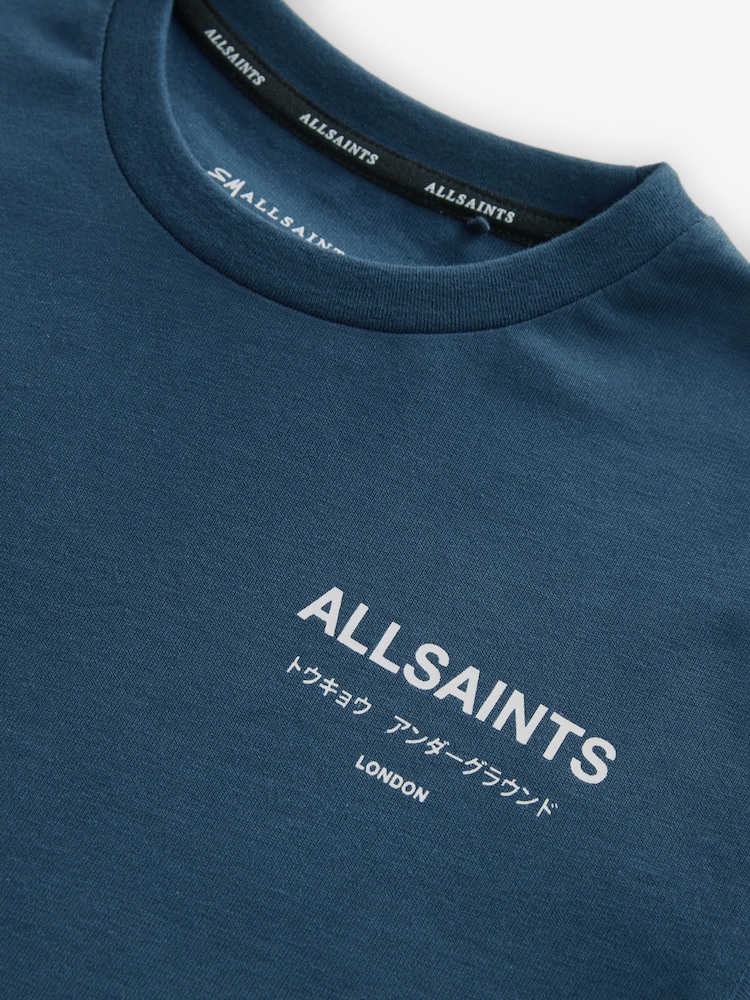Marine - smALLSAINTS – Übergroßes Underground Rundhals-T-Shirt aus 100 % Baumwolle - Image 5 of 6