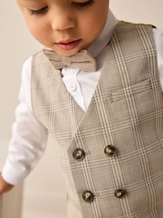 Vérification neutre - Ensemble gilet avec chemises et nœud cravate (3mois-7ans) - Image 2 de 9