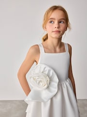 Baker by Ted Baker Satin Corsage Occasion Dress - Image 3 of 10
