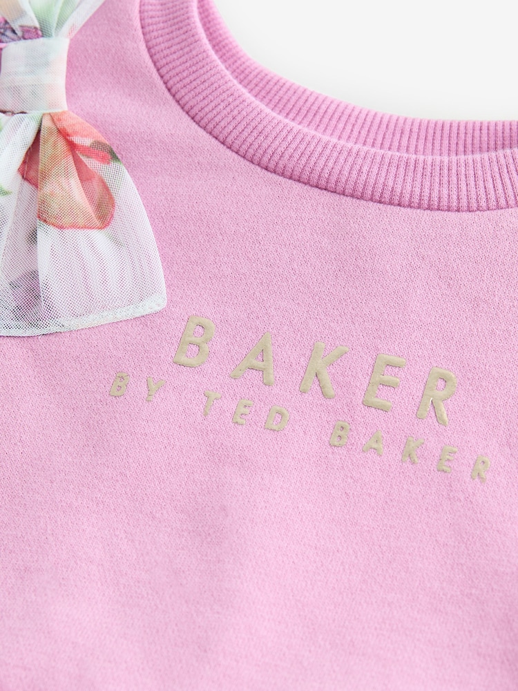 Baker by Ted Baker Pink Mesh Mockable Dress - Image 12 of 12