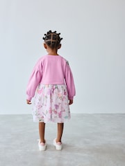 Baker by Ted Baker Pink Mesh Mockable Dress - Image 2 of 12