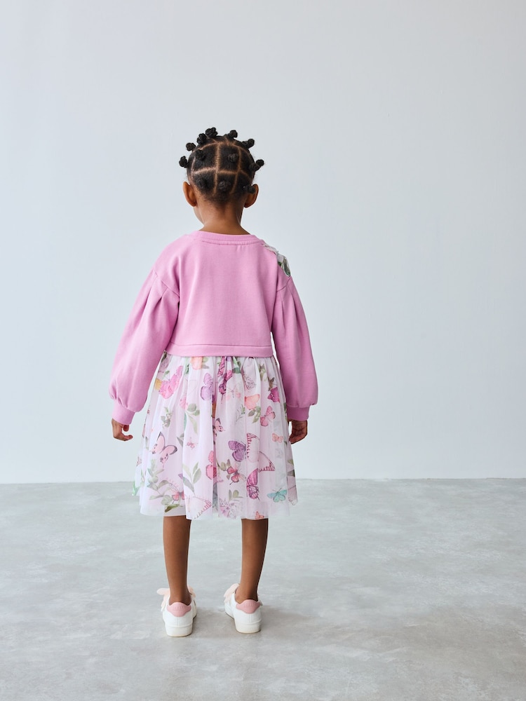 Baker by Ted Baker Pink Mesh Mockable Dress - Image 2 of 12 Baker by Ted Baker Pink Mesh Mockable Dress - Image 2 of 12
