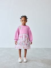 Baker by Ted Baker Pink Mesh Mockable Dress - Image 3 of 12