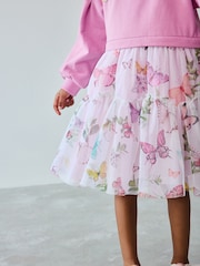 Baker by Ted Baker Pink Mesh Mockable Dress - Image 7 of 12