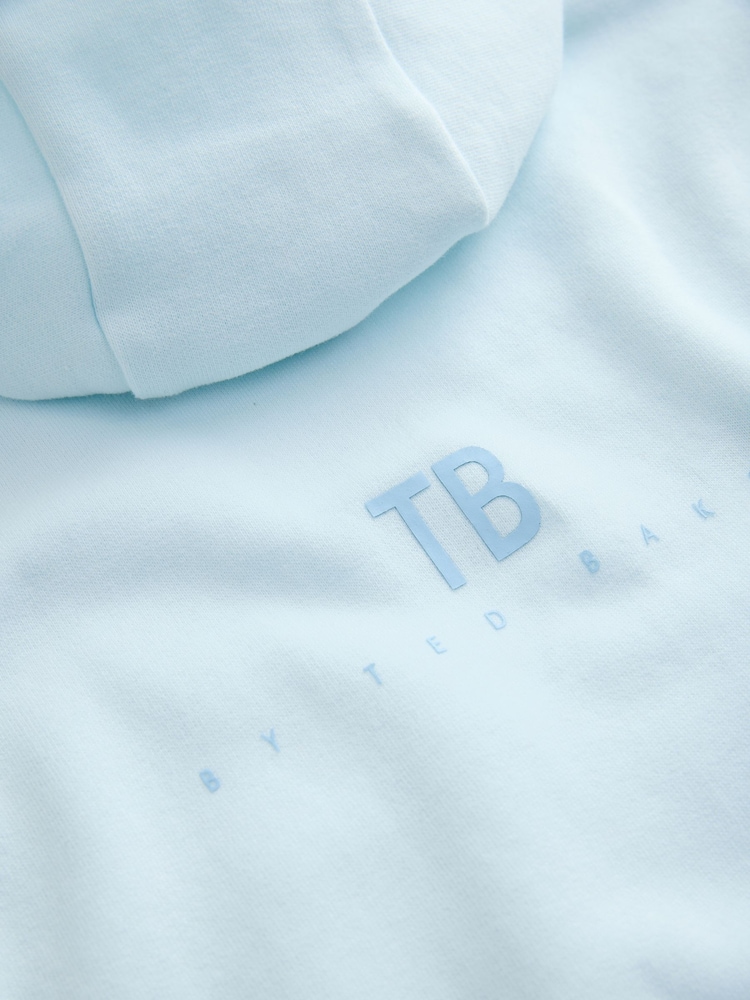 Hellblau - Oversized Back Print Logo Hoodie - Bild 11 von 11 Hellblau - Oversized Back Print Logo Hoodie - Bild 11 von 11