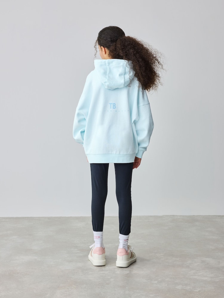 Hellblau - Oversized Back Print Logo Hoodie - Bild 2 von 11 Hellblau - Oversized Back Print Logo Hoodie - Bild 2 von 11