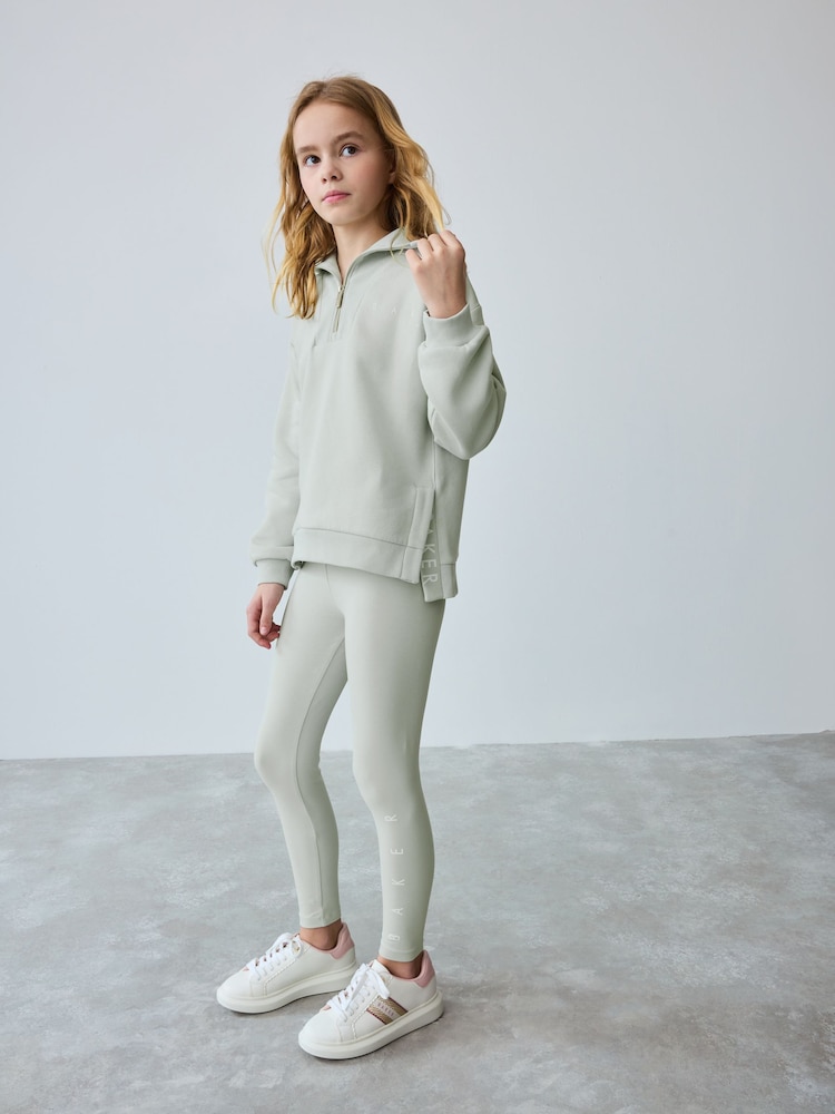Baker by Ted Baker Grey Half Zip Neck Sweat and Legging Set - Image 1 of 16