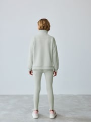 Baker by Ted Baker Grey Half Zip Neck Sweat and Legging Set - Image 2 of 16