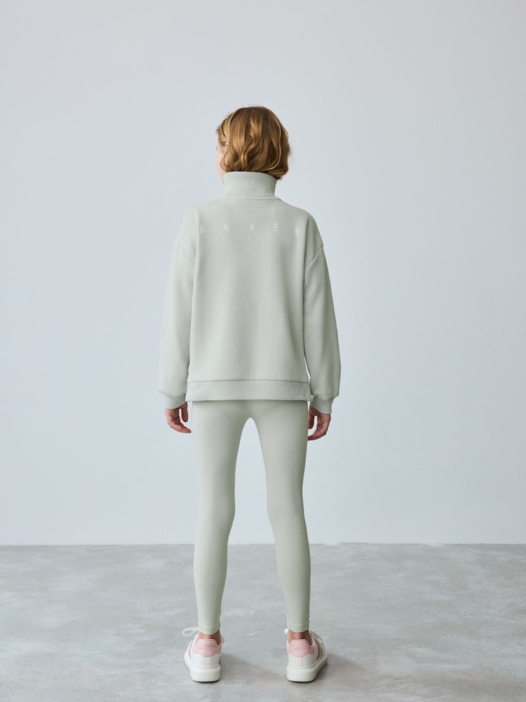 Baker by Ted Baker Grey Half Zip Neck Sweat and Legging Set - Image 2 of 16