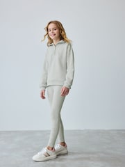 Baker by Ted Baker Grey Half Zip Neck Sweat and Legging Set - Image 3 of 16