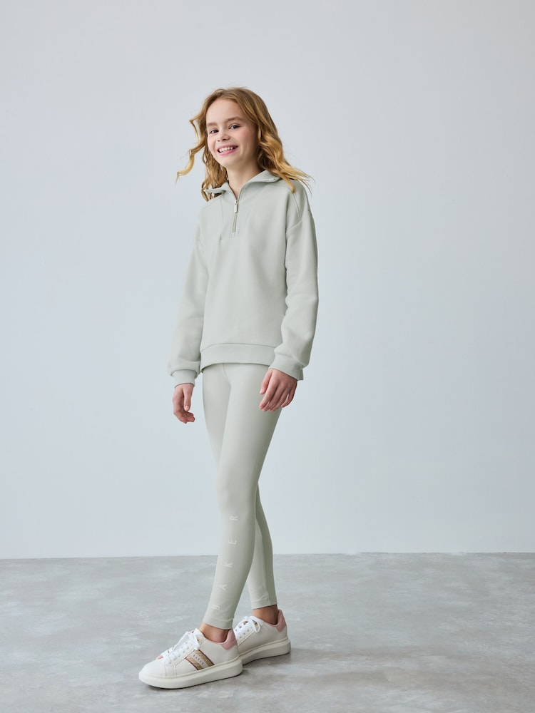Baker by Ted Baker Grey Half Zip Neck Sweat and Legging Set - Image 3 of 16