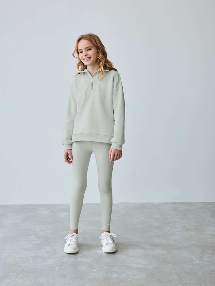 Baker by Ted Baker Grey Half Zip Neck Sweat and Legging Set - Image 4 of 16